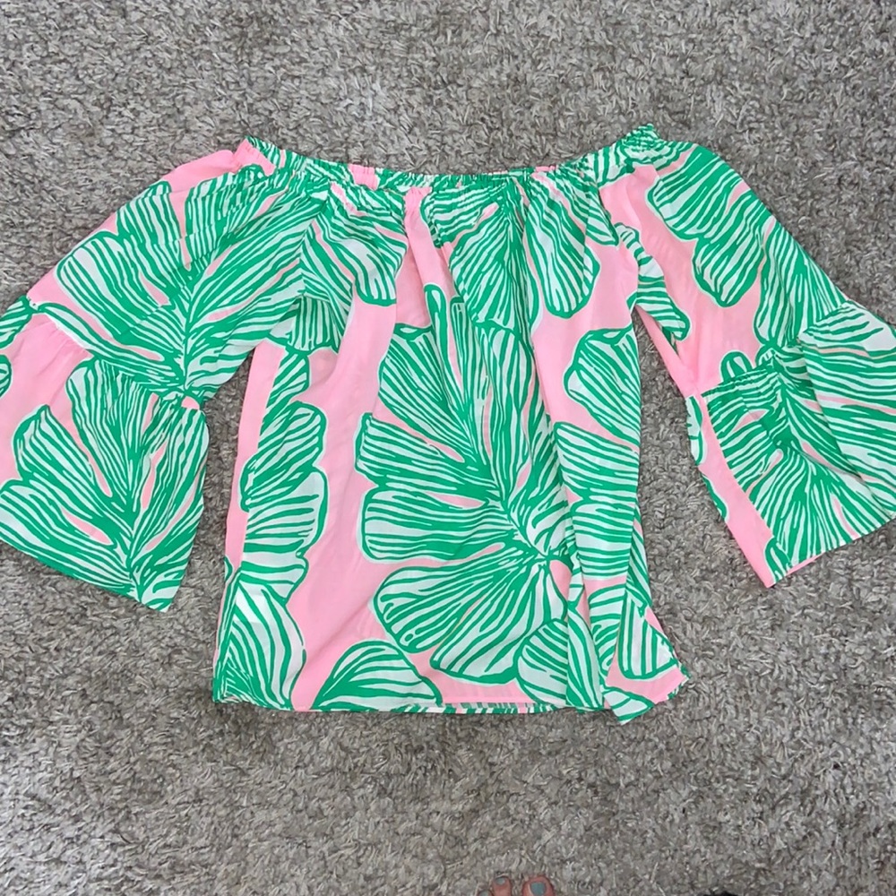 Lilly Pulitzer Who Let The Fronds Out- Nevie Top